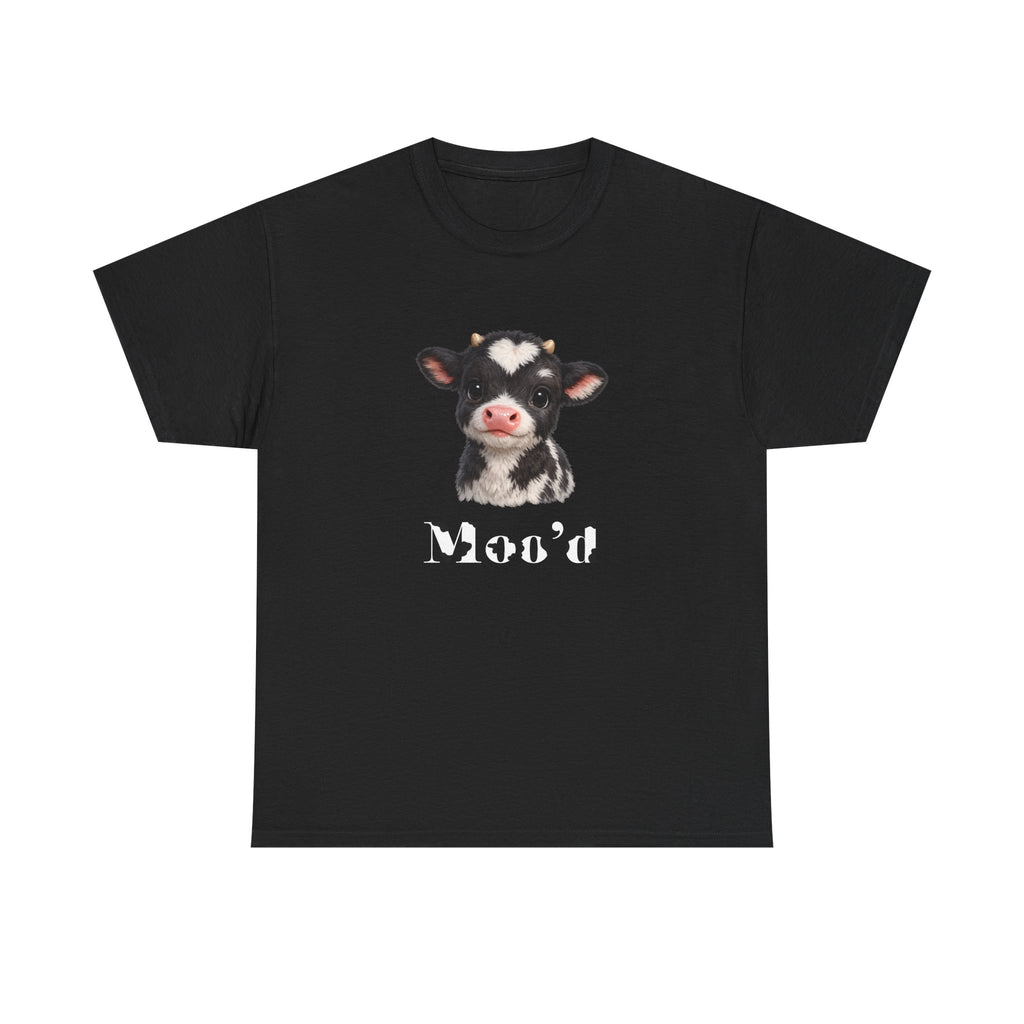 Cute Moo'd Cow T-Shirt | Cute Cow Illustration, Funny Farm Tee
