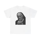 Smoking Nun T-Shirt | Funny Dark Humor Religious Portrait Tee