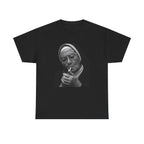Smoking Nun T-Shirt | Funny Dark Humor Religious Portrait Tee