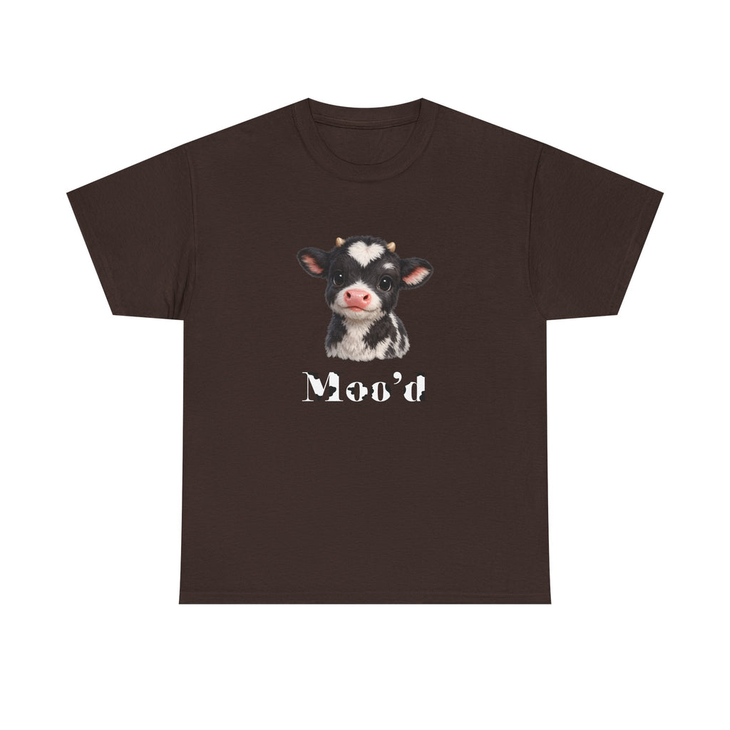 Cute Moo'd Cow T-Shirt | Cute Cow Illustration, Funny Farm Tee