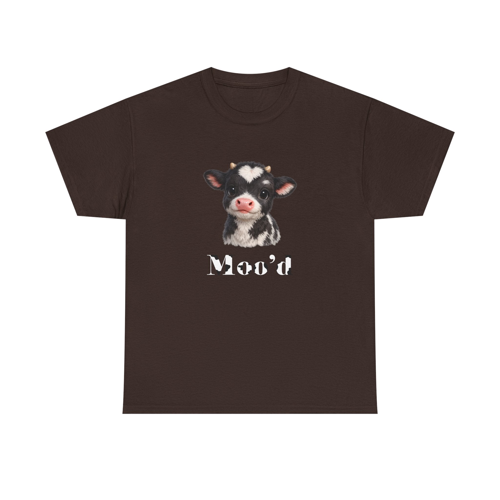 Cute Moo'd Cow T-Shirt | Cute Cow Illustration, Funny Farm Tee