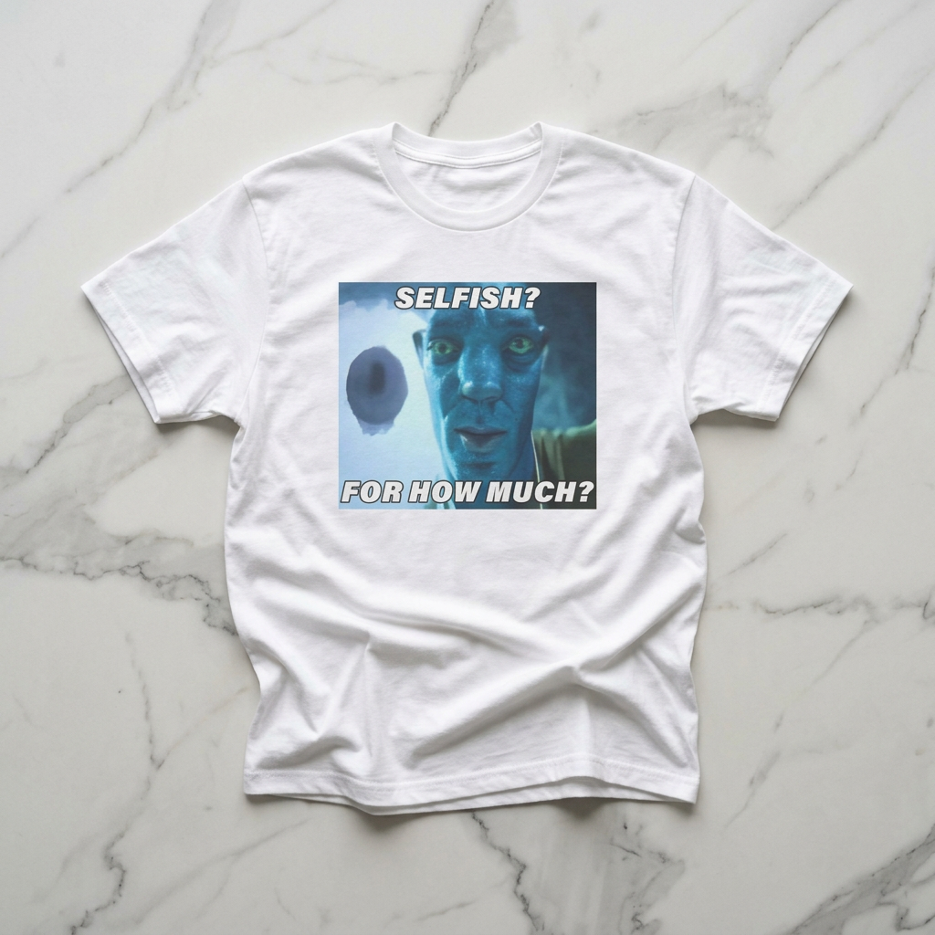 Selfish? For How Much Meme Tee | Funny Meme Shirt