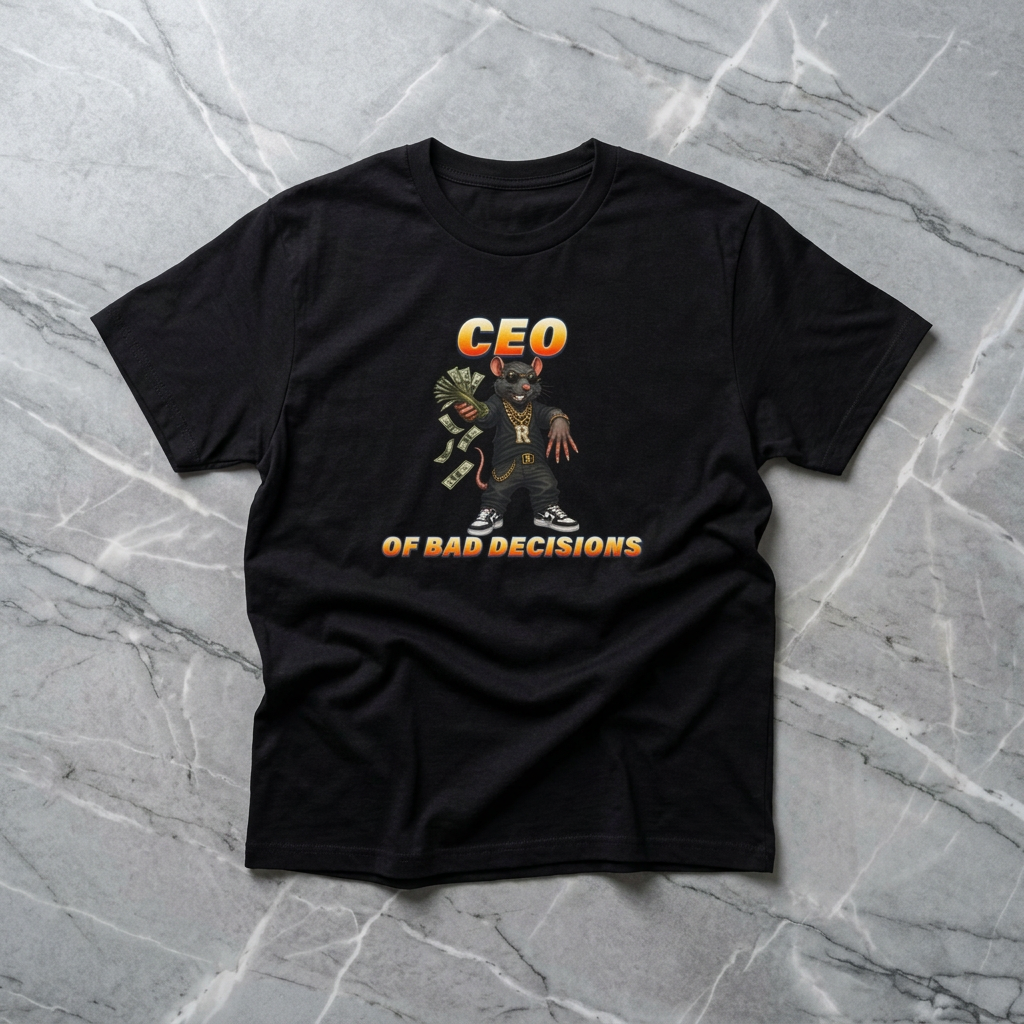 CEO Of Bad Decisions | Funny Dark Humor Tee