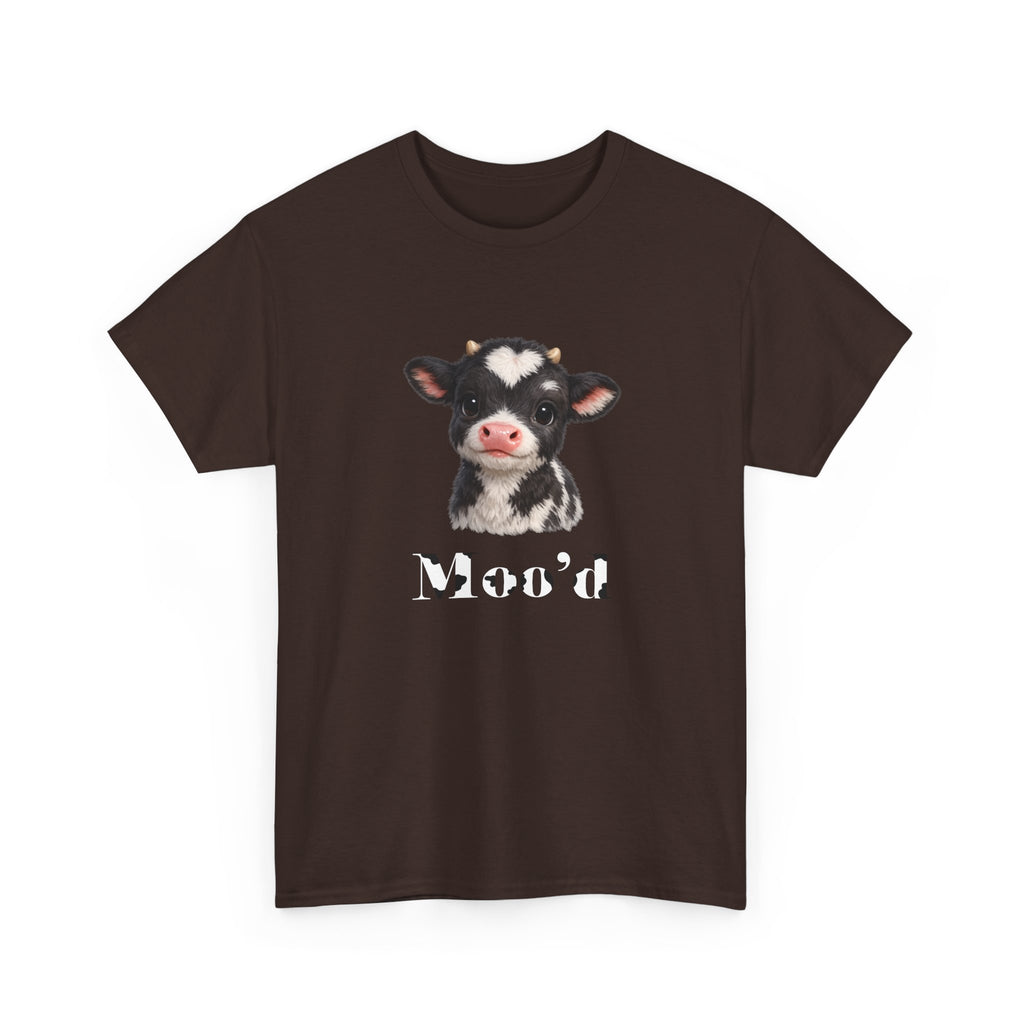Cute Moo'd Cow T-Shirt | Cute Cow Illustration, Funny Farm Tee