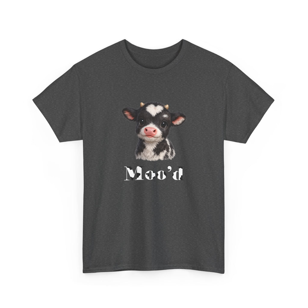 Cute Moo'd Cow T-Shirt | Cute Cow Illustration, Funny Farm Tee