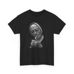 Smoking Nun T-Shirt | Funny Dark Humor Religious Portrait Tee